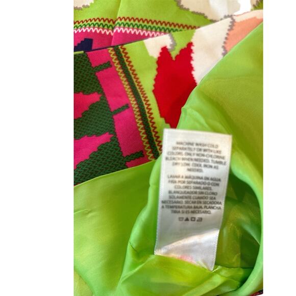 Holiday Time Neon Pink Green Santa Ugly Sweater Christmas Blazer Men's Small - Picture 7 of 7